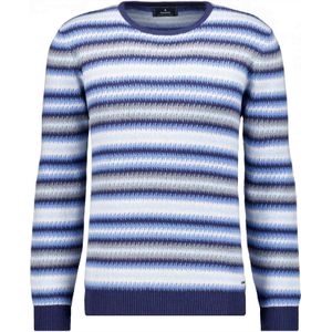 RAGMAN Trui ronde halsmarine, Gestreept