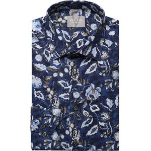 Marvelis Overhemd marine, Bedrukt