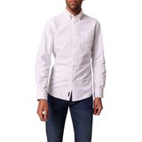 Pierre Cardin - Overhemd - Brilliant White - Lange Mouwen - Getailleerd