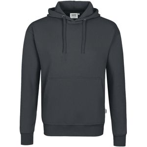 HAKRO 601 Hooded Sweatshirt antraciet, Effen