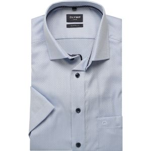 OLYMP Luxor Overhemd Korte mouw blauw