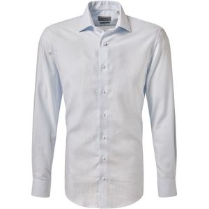 Pierre Cardin Overhemd lichtblauw, Gestreept