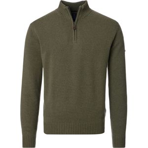 Redmond Half-Zip Sweater groen, Effen