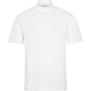 TRIGEMA T-Shirt Staande kraag wit, Effen