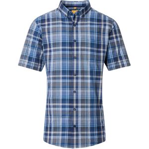 Redmond Casual Overhemd Korte mouw blauw
