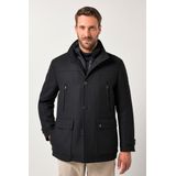 JP1880 Jas zwart, Herringbone