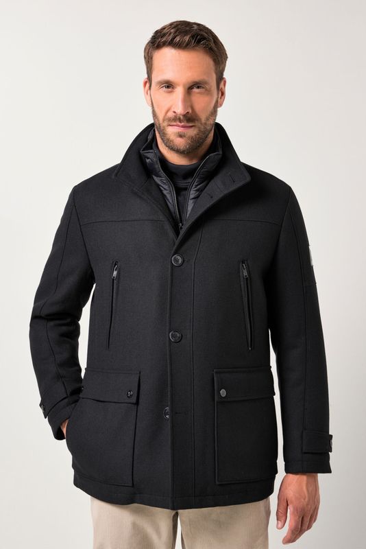 JP1880 Jas zwart, Herringbone