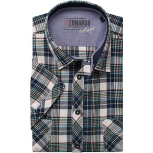 Leonardo by Jupiter Casual Overhemd Korte mouw groen