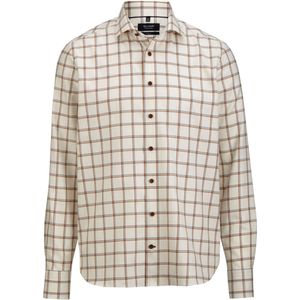 OLYMP SIGNATURE Soft Business Overhemd ecru, Ruit