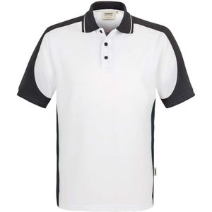 HAKRO 839 Comfort Fit Polo shirt Korte mouw wit/antraciet