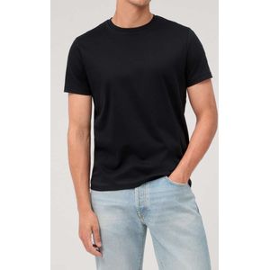 OLYMP Casual Regular Fit T-Shirt ronde hals zwart, Effen