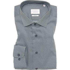 Eterna - Overhemd - Groen - Slim Fit - NON IRON - Lange Mouwen
