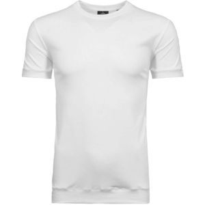 RAGMAN Regular Fit T-Shirt ronde hals wit, Effen