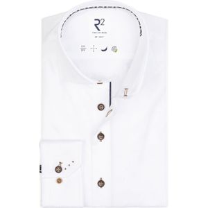 R2 Amsterdam Overhemd wit, Effen