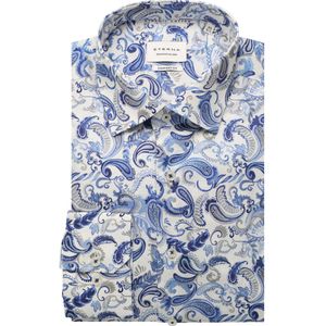 Overhemden - Blauw - Strijkvrij - Lange Mouwen - Kentkraag