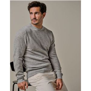 Profuomo Trui ronde halsgrijs, Effen