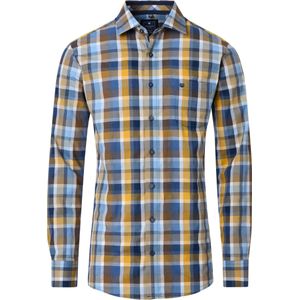 Redmond Overhemd bruin, Ruit