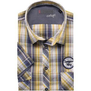 Leonardo by Jupiter Casual Overhemd Korte mouw geel