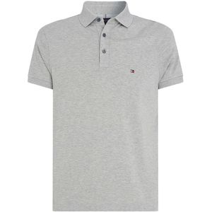 Tommy Hilfiger 1985 Slim Fit Polo shirt Korte mouw grijs