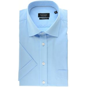 Hatico Overhemd Korte mouw lichtblauw