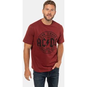 JP1880 T-Shirt ronde hals roestrood, Effen