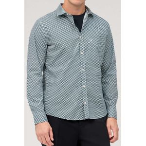 OLYMP Casual Overhemd marine, Bedrukt