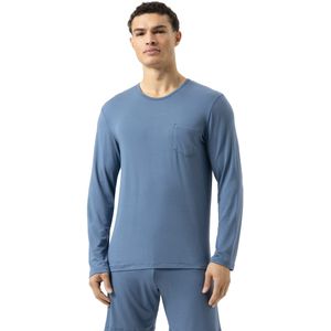 Mey - Jefferson - Longsleeve - Smoky Blue - Normale Pasvorm - Lange Mouw