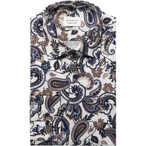 ETERNA Overhemd blauw, Bedrukt