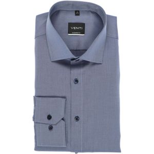 Venti Overhemd rook blauw, Effen
