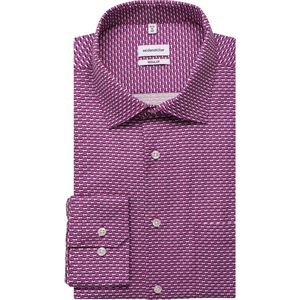 Seidensticker Overhemd rood, Bedrukt