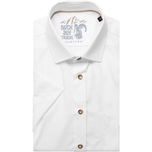 Jupiter Traditioneel overhemd Korte mouw wit