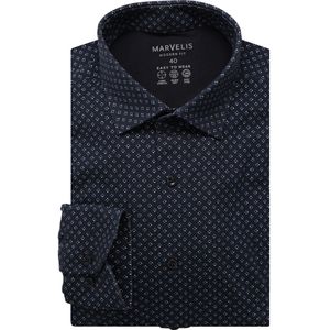 Marvelis Performance Jersey shirt marine, Bedrukt