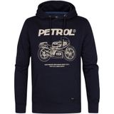 Petrol Industries Hooded Sweatshirt zwart, Bedrukt