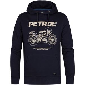 Petrol Industries Hooded Sweatshirt zwart, Bedrukt
