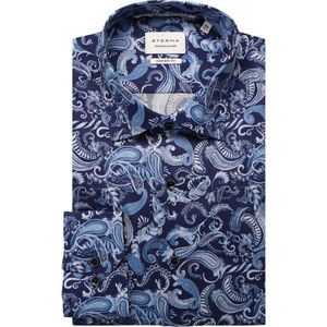Eterna - Overhemd - Navy - Comfort fit - NON IRON - Lange Mouwen