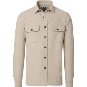 Redmond Flanellen Overhemd beige, Effen