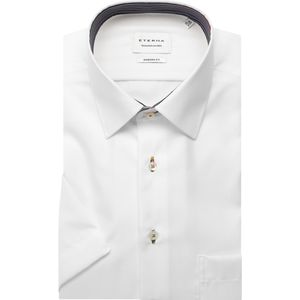 Eterna - Modern Fit - Overhemd - Wit - 100% Katoen - Strijkvrij