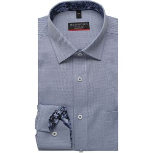 Redmond Overhemd blauw, Effen