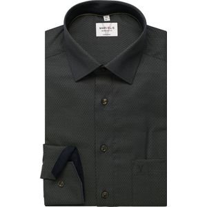 Marvelis Overhemd olijf, Faux-uni