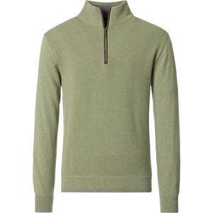 Redmond Half-Zip Sweater groen, Effen