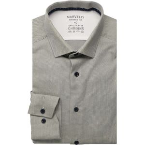 Marvelis Performance Overhemd groen, Faux-uni