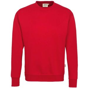HAKRO 471 Sweatshirt ronde hals rood, Effen
