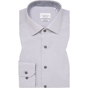 Eterna - MODERN FIT - Overhemd - Grijs - Lange Mouwen - NON IRON