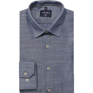 Marvelis Casual Overhemd rook blauw, Effen