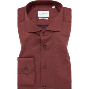 ETERNA - Overhemd - Oranje - Gestructureerd - Lange Mouw - 100% Katoen