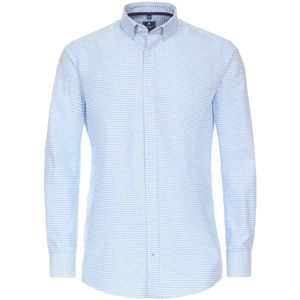 Redmond Casual Regular Fit Overhemd lichtblauw/wit, Ruit