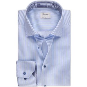 Stenströms Overhemd wit/blauw, Gestreept