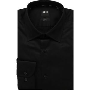 BOSS - HANK - Slim Fit Overhemd - Effen - Puur Katoen