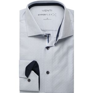 Venti Hyperflex Overhemd blauw, Faux-uni