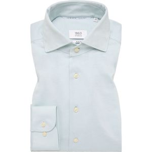 Overhemden - Groen - NON IRON - Vario-kraag - Lange Mouwen - Slim Fit